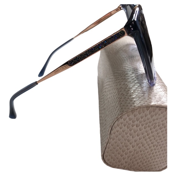 Jimmy Choo NEREA/G/S 0JQ4 GB Blue Lilac Women’s Sunglasses with Cat Eye ~ NIB - Picture 3 of 6